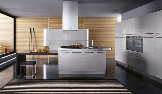 modern kitchen slighting fixtures venere curved by record cucine offers fresh mood