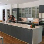 Modern remodeling kitchen design with simplicity and elegance combination