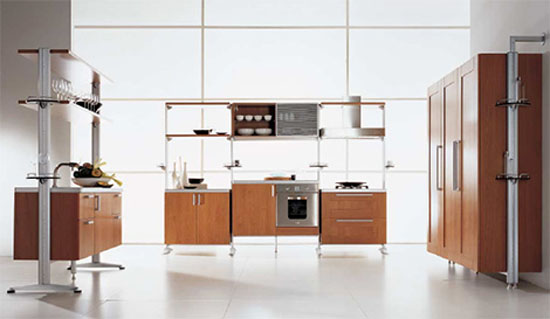 modular kitchens customizable and free standing element designed to be move