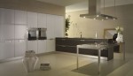 neutral tones kitchens Contrasting glossy white and matt black pantry from Salvarani neutral tones kitchens Contrasting glossy white and matt black pantry from Salvarani