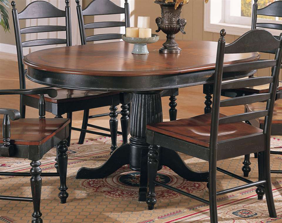 Oval dining table in classic