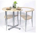 round breakfast table in brown set simple to assembly for small kitchen round breakfast table in brown set simple to assembly for small kitchen