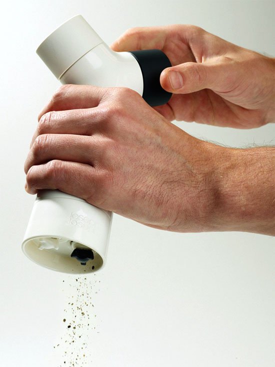 salt and pepper mill Y grinder for modern kitchens design element