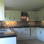 shaker cream kitchen plus lighting