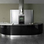 shiny and clean stainless steel Modern Kitchen Design adds function and convenience for cooking