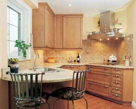small kitchen design planning by selecting light colour