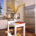 small kitchen island in small kitchen