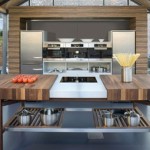 solid wood kitchens island slides open with powerful magnetic field by Schulte Grace German solid wood kitchens island slides open with powerful magnetic field by Schulte Grace German