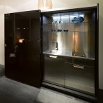 studio kitchens ideas for small spaces stylish storage space with sliding doors by Fendi Casa 8.7.10