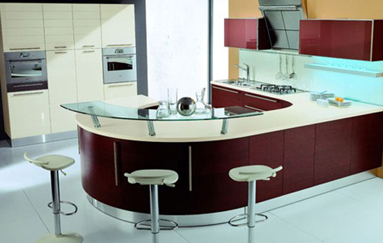 the Opera kitchen design is from Tomassi Cucine serve the art of cooking