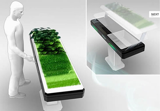 the future kitchen appliances for small places with greens plants by Antoine Lebrun