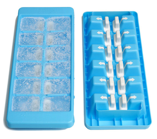 unique ice cube trays called Quick snap is greats idea