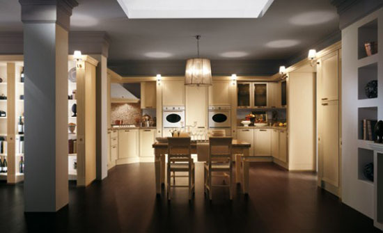 warm and cozy Classic Kitchens Absolutes by Scavolini