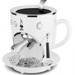 white Cool Espresso like a robot face Machines design for future kitchen by Bialetti white Cool Espresso like a robot face Machines design for future kitchen by Bialetti