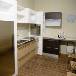 white kitchen in small kitchen design