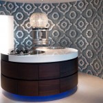 wonderful circular kitchen designed with Eastern inspired cleverness and simplicity exclusive item