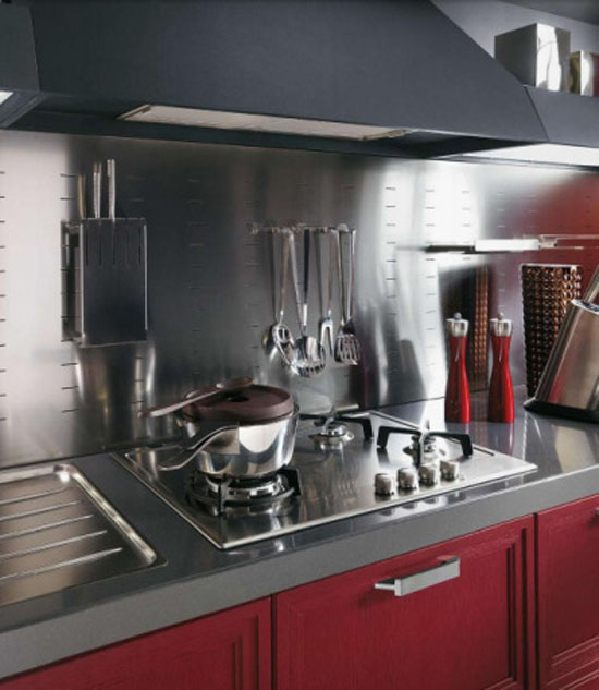 Modern classicdesign finished with attractive flat rectangular handles and countertops