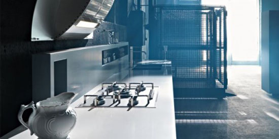 Rustic Kitchens Designs with hygienic material by Valcucine