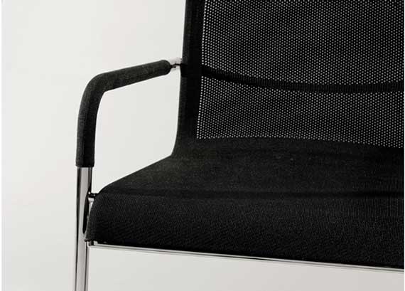 Modern dining chair design in black color theme